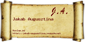 Jakab Augusztina névjegykártya